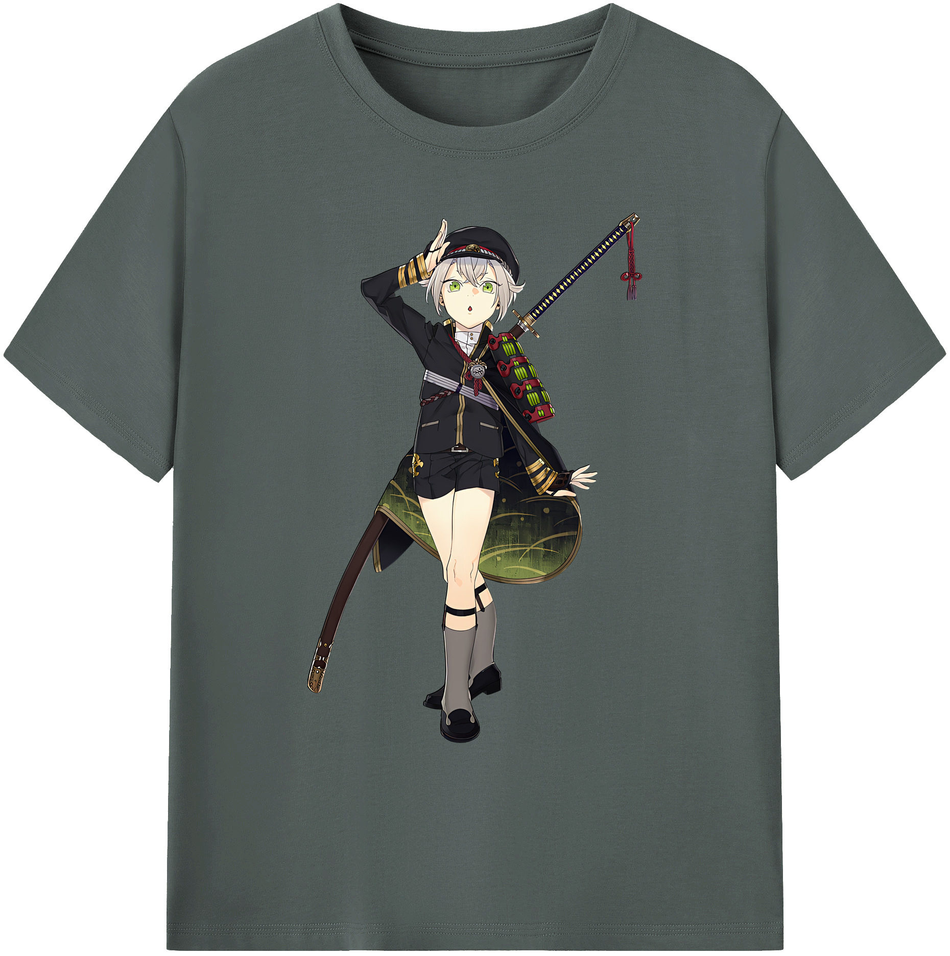 （画像用） 刀剣乱舞 Touken Ranbu 綿100％ メンズ半袖Tシャツ｜肌触りやわらか＆通気性